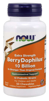 Probioticul Berrydophilus 50 comprimate NOW FOODS